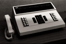 Photograph of a telephony machine