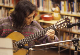 Photograph of a solo guitar performance