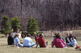 Photograph of an outdoor class
