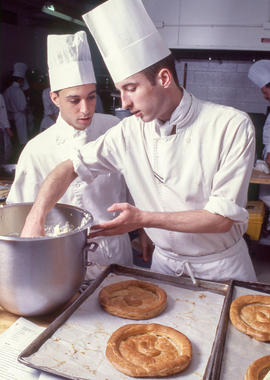 Photograph of student chefs