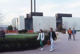 Photograph of IE building walkway entrance