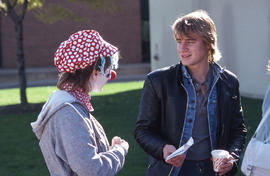 Photograph of student in costume