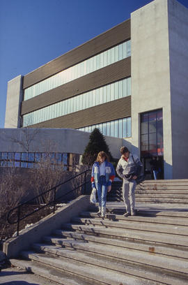 Photograph of the H building entrance