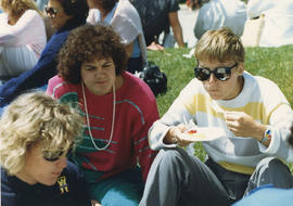Photograph from the President's faculty and staff barbecue