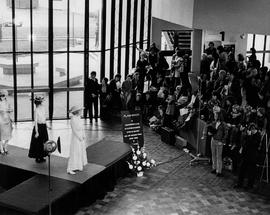 Photograph of Fashion Students Hosting a Fashion Show in the Concourse