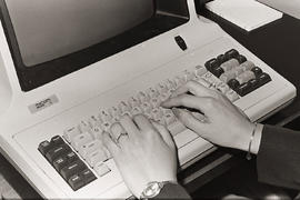 Photograph of a word processing machine