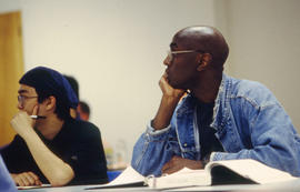 A photograph of attentive students in class