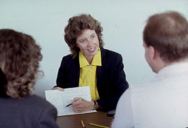Photograph of people receiving counselling advice