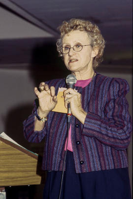 Photograph of Sue Johanson host of the Sunday Night Sex Show