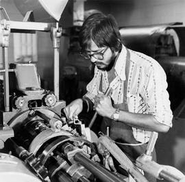 Photograph of student in the technology programme