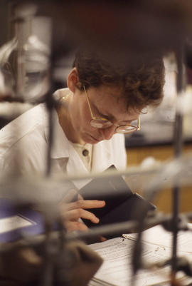 Photograph of a Pharmacy Assistant Student Working on an Assignment
