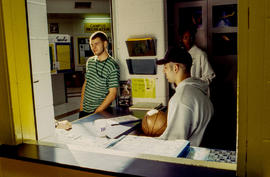 Photograph of the Athletic centre staff and students