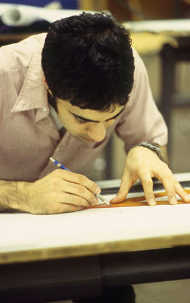 Photograph of student from the Design Foundations programme