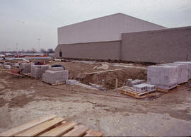 Photograph of early-stage pool construction
