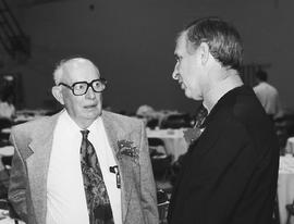 Photograph of Humber's presidents in conversation