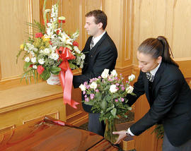 Photograph of students from the Funeral Services programme
