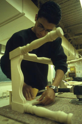 Photograph of a Cabinet Making / Woodworking student