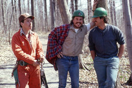 Photograph of landscaping students