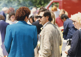 Photograph from the President's faculty and staff barbecue
