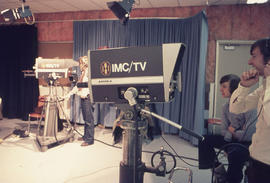 Photograph of Students Using TV Cameras