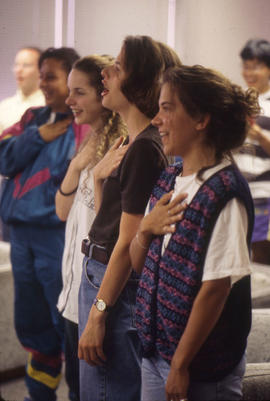 Photograph of Students Standing in Class
