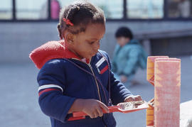 Photograph of a child at the daycare