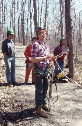 Photograph of landscaping students