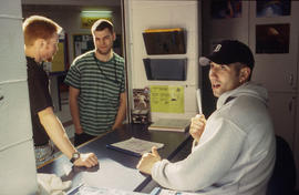 Photograph of Athletic staff and students