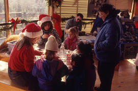 Photograph of People at the Christmas Tree Sale and Family Event