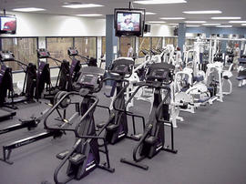 Photograph of exercising machines