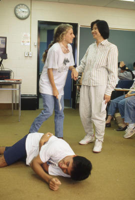 Photograph of a Student Participating in an Acting Session