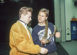 Photograph of a student at the Wildlife Seminar