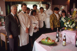 Photograph of staff and students