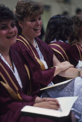 Photographs of graduates at convocation