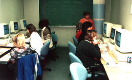 Photograph of faculty in the Instructional Support Studio at North Campus