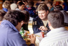 Photograph of students socializing in CAPS