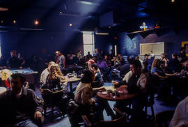A photograph of students in CAPS student lounge in Building A
