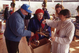 Photograph of People at the Christmas Tree Sale and Family Event