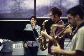Photograph of music students