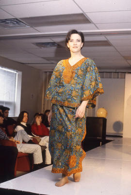 Photograph of a Fashion Student Walking Down the Runway