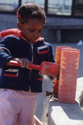 Photograph of a child at the daycare