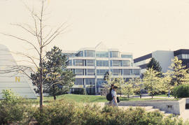 Photograph of a view of Humber College North Campus main entrance