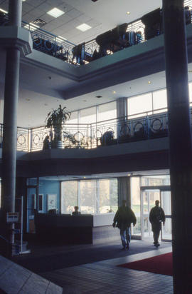 Photograph of North library atrium in the NX building