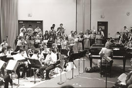 Photograph of Humber's musicians and choir