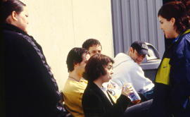 A photograph of students gathered together