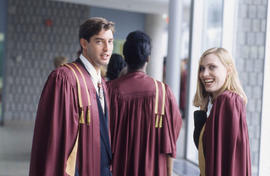 Photograph of Graduates Waiting to Get Their Certificates