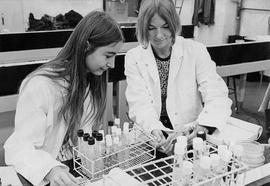 Photograph of Students working in a Chemistry Lab