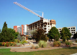 Photograph of residence building under construction