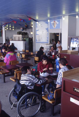 Photograph of Students in the Kites Cafeteria