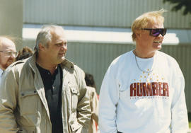 Photograph from the President's faculty and staff barbecue